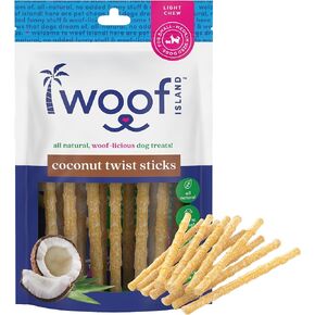 Coconut Dog Chews - Premium, All Natural Coconut Dog Treats - Healthy Puppy Treats & Vitamin Rich Rawhide Free Dog Chews - (Original)