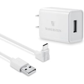 محول طاقة Wasserstein متوافق مع كاميرا Wyze Battery Cam Pro - سلك طاقة على شكل حرف L، محول طاقة Wyze مقاوم للطقس بطول 16 قدمًا، 5.2 فولت 2 أمبير (أبيض) (كاميرا بطارية Wyze Pro غير متضمنة) in Kuwait