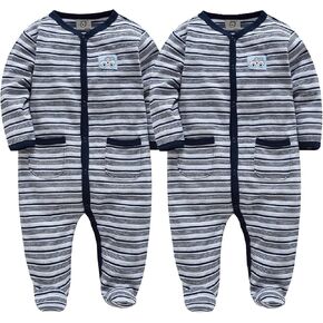 kavkas Baby Romper Jumpsuit One Piece Coverall for Infant Boys and Girls 100% Cotton 0-12 Months in Kuwait