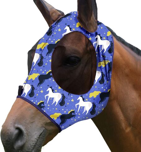 Harrison Howard Superior Comfort Horse Fly Mask with Soft Mesh UV Protection for Horse-Horse Gallop in Saudi Arabia