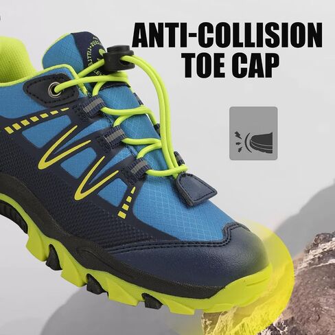 Calceus Boys Hiking Shoes Kids Anti Collision Non Slip Sneakers Outdoor Trekking Walking Climbing Running in Saudi Arabia