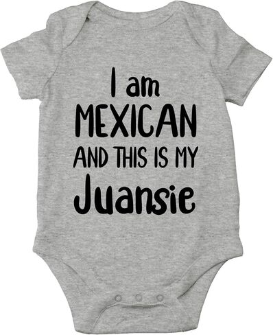 CBTwear I Am Mexican and This Is My Juansie Funny Baby Bodysuit in Saudi Arabia