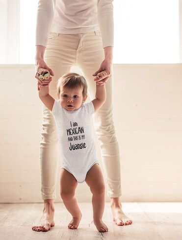 CBTwear I Am Mexican and This Is My Juansie Funny Baby Bodysuit in Saudi Arabia