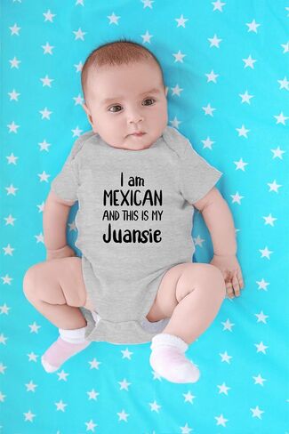 CBTwear I Am Mexican and This Is My Juansie Funny Baby Bodysuit in Saudi Arabia