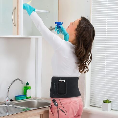 سيرفري حزام علاج بالاشعة تحت الحمراء الحمراء لتخفيف الالام، كومبو 660 نانومتر و850 نانومتر، وسادة لف مرنة قابلة للارتداء مع مؤقت للخصر والظهر والكتف in Kuwait