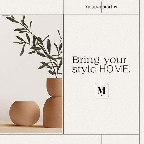 مجموعة زهرية من السيراميك الحجري للسوق الحديث، مزهريات السيراميك المزرعة ديكور المنزل، ديكور منزلي محايد للأرفوف، مزهريات ديكور خزف للديكور المنزلي المزرعة، أومبري أخضر، مجموعة من 2، 9.5 بوصة / 7 بوصة in Kuwait