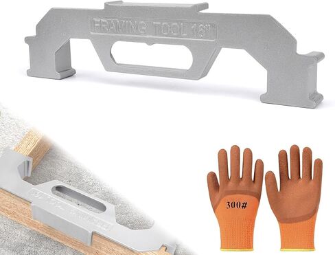 Framing Tools, 16 Inch Stud Framing Spacing Tool, On-Center Premium Wall Stud Layout Tool, 100% Cast Aluminum Precision Measurement Jig Tool for Walls, Roofs, Floors, Ladders in Kuwait