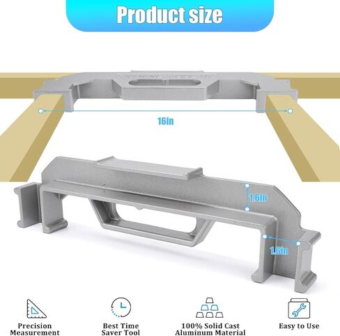 Framing Tools, 16 Inch Stud Framing Spacing Tool, On-Center Premium Wall Stud Layout Tool, 100% Cast Aluminum Precision Measurement Jig Tool for Walls, Roofs, Floors, Ladders in Kuwait