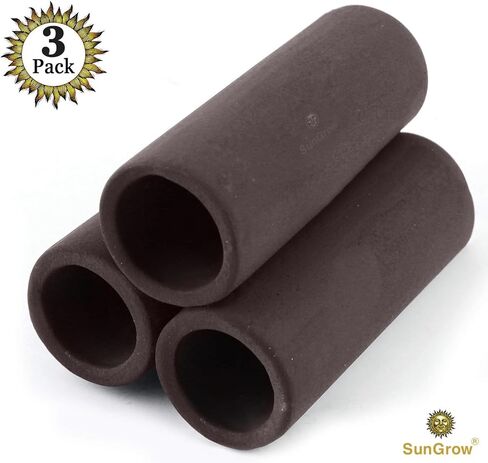 SunGrow Betta & Shrimp Ceramic Shelters, 2.8 x 1.8 x 0.6 Inches, Small Reptile & Lizard Hiding Cave Connected Tubes, Aquarium Decor in Saudi Arabia
