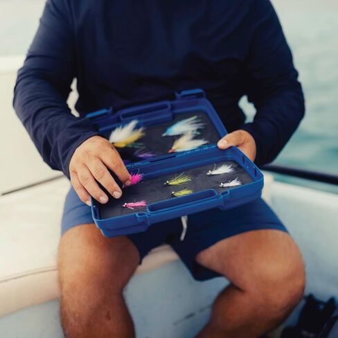 صندوق صيد ذباب في المياه المالحة من باتنكيل | 10 قطع ذباب متين مع ذباب جاف ورطب | خطافات وزنجرز واقلام | تشكيلة متنوعة من السنوك في المياه المالحة / السمك الاحمر / تاربون | صندوق معالجة متين in Kuwait