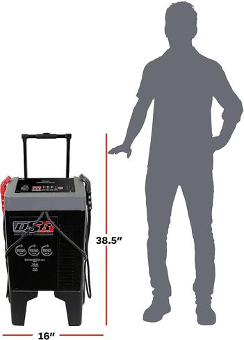 Schumacher Electric DSR124 ProSeries Car Battery Charger - 330 Peak Amps - 6v / 12v / 24v Battery Charger - Fully Automatic Battery Maintainer for SUVs, Trucks, Large Engines & Shop/Dealer Use in Saudi Arabia