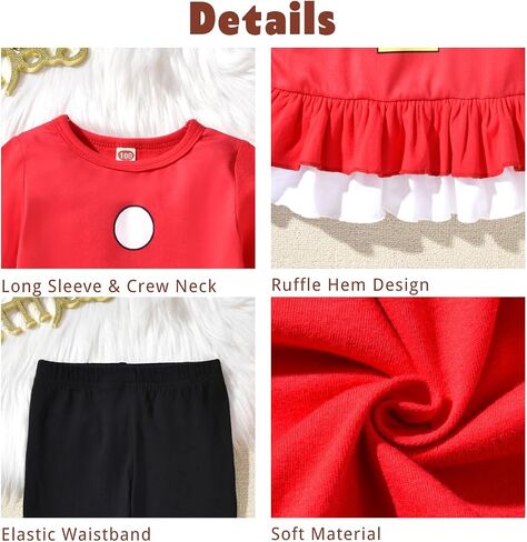 Aalizzwell Toddler Girls Valentines Day Outfit in Saudi Arabia