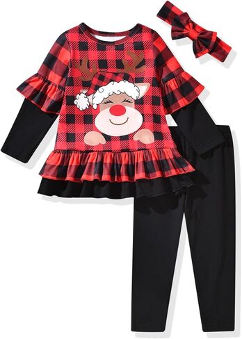 Aalizzwell Toddler Girls Valentines Day Outfit in Saudi Arabia