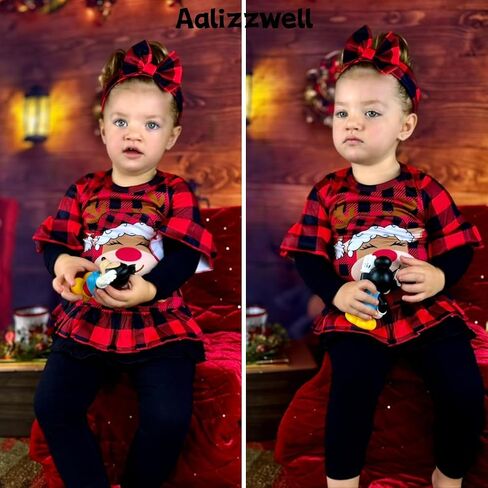 Aalizzwell Toddler Girls Valentines Day Outfit in Saudi Arabia