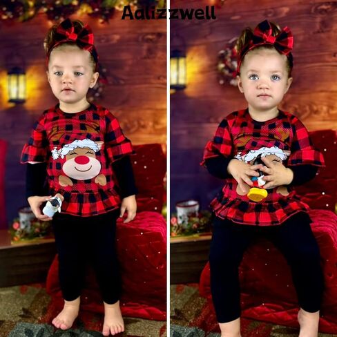 Aalizzwell Toddler Girls Valentines Day Outfit in Saudi Arabia