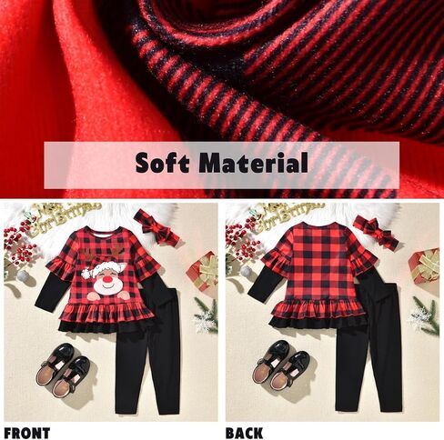 Aalizzwell Toddler Girls Valentines Day Outfit in Saudi Arabia