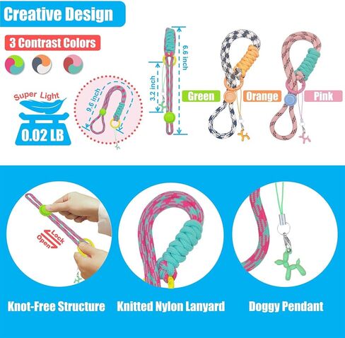 Knot-Free Dog Poop Bag Holder (3 Colors) Dog Waste Bag Carrier for Conventional & Retractable Dog Leash, Hand-Free Dog Poop Bag Dispenser (Clamp) in Kuwait