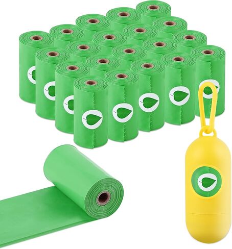 FluffyDream Dog Poop Bags with Dispenser, Pet Waste Bags Doggie Bags, Guaranteed Leak Proof and Extra Thick Waste Bag Refill Rolls For Dogs,Lavender Scented,150 Bags with Holder,13 Inch x 9 Inch in Kuwait