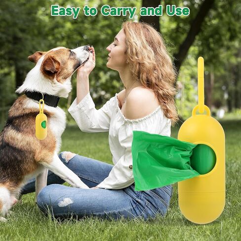 FluffyDream Dog Poop Bags with Dispenser, Pet Waste Bags Doggie Bags, Guaranteed Leak Proof and Extra Thick Waste Bag Refill Rolls For Dogs,Lavender Scented,150 Bags with Holder,13 Inch x 9 Inch in Kuwait