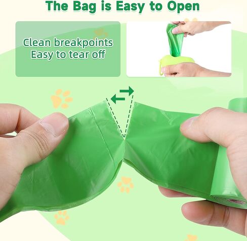 FluffyDream Dog Poop Bags with Dispenser, Pet Waste Bags Doggie Bags, Guaranteed Leak Proof and Extra Thick Waste Bag Refill Rolls For Dogs,Lavender Scented,150 Bags with Holder,13 Inch x 9 Inch in Kuwait
