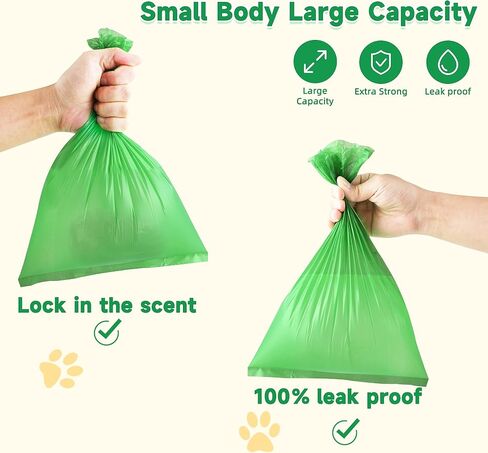 FluffyDream Dog Poop Bags with Dispenser, Pet Waste Bags Doggie Bags, Guaranteed Leak Proof and Extra Thick Waste Bag Refill Rolls For Dogs,Lavender Scented,150 Bags with Holder,13 Inch x 9 Inch in Kuwait