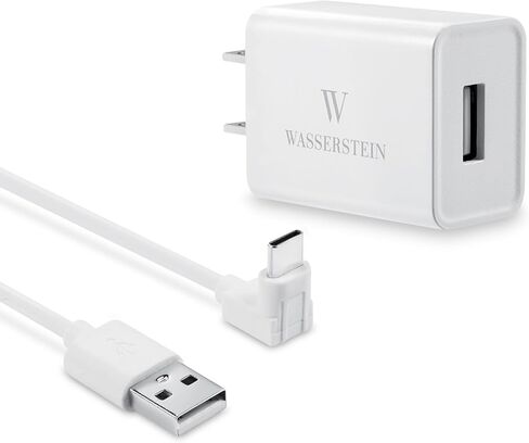 محول طاقة Wasserstein متوافق مع كاميرا Wyze Battery Cam Pro - سلك طاقة على شكل حرف L، محول طاقة Wyze مقاوم للطقس بطول 16 قدمًا، 5.2 فولت 2 أمبير (أبيض) (كاميرا بطارية Wyze Pro غير متضمنة) in Saudi Arabia