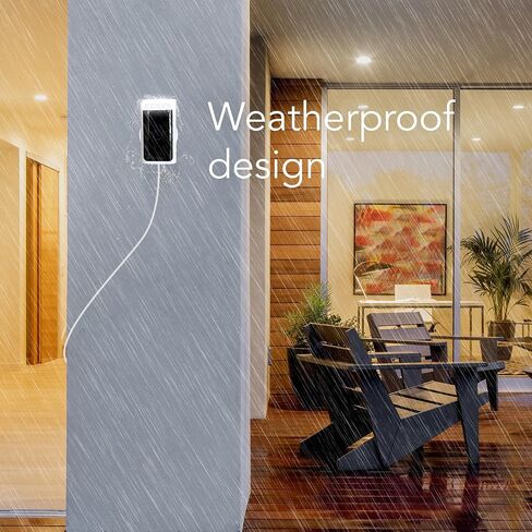محول طاقة Wasserstein متوافق مع كاميرا Wyze Battery Cam Pro - سلك طاقة على شكل حرف L، محول طاقة Wyze مقاوم للطقس بطول 16 قدمًا، 5.2 فولت 2 أمبير (أبيض) (كاميرا بطارية Wyze Pro غير متضمنة) in Saudi Arabia
