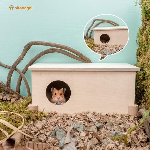 مجموعة Niteangel من ركائز خشب الزان للرفع والإعداد الآمن لمنزل المتاهة من سلسلة متعددة الغرف (مجموعة من 5 ركائز (4.33 بوصة ارتفاع)) in Kuwait