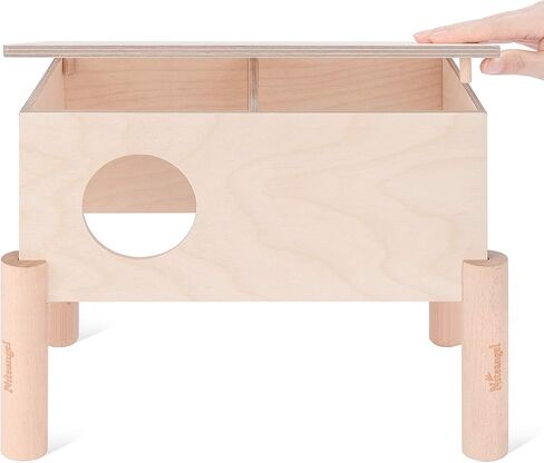 مجموعة Niteangel من ركائز خشب الزان للرفع والإعداد الآمن لمنزل المتاهة من سلسلة متعددة الغرف (مجموعة من 5 ركائز (4.33 بوصة ارتفاع)) in Kuwait