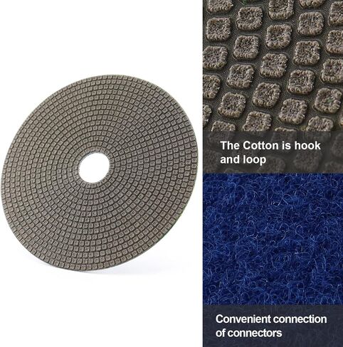 4Set 5" Electroplated Diamond Polishing Pads 60-400 Grit - Wet Dry Sanding Tile Stone Marble Granite Concrete Ceramics Glass in Saudi Arabia