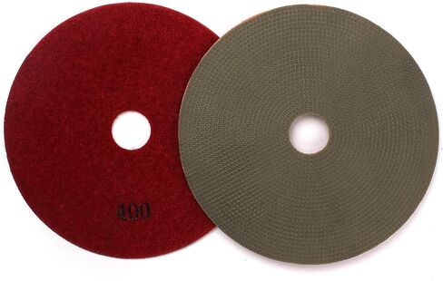 4Set 5" Electroplated Diamond Polishing Pads 60-400 Grit - Wet Dry Sanding Tile Stone Marble Granite Concrete Ceramics Glass in Saudi Arabia