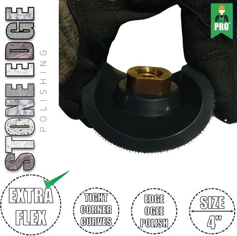 وسادة دعم مطاطية RBP101P من Stadea فائقة المرونة للحواف، تلميع زوايا ضيقة - أربور 5/8" 11 in Saudi Arabia