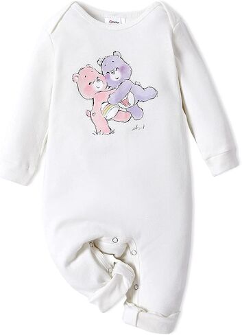 ملابس AdoraCute من PatPat Care Bears للأطفال البنات والأولاد مكونة من 3 قطع بأكمام طويلة من القطن للجنسين طقم رومبير للأطفال in Saudi Arabia