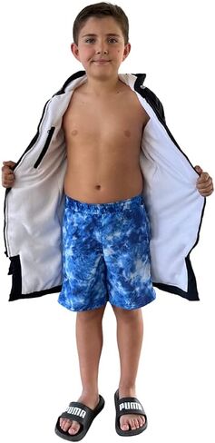 MACAR sport TOWEL swimming parka, waterproof fabric on the outside, dry jacket for kids and adults in Saudi Arabia