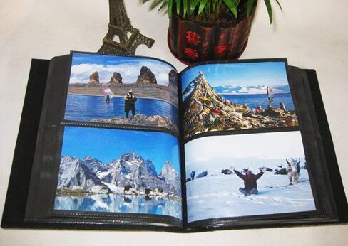 Longpro Large Alaska Map Leather Photo Album with 200 Horizontal Pockets, 4 x 6 Inch Photos in Saudi Arabia