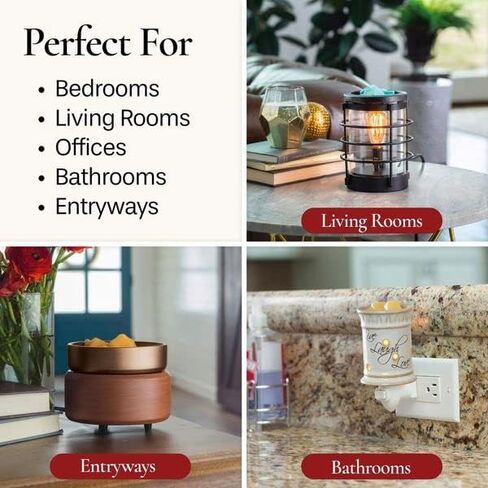 كاندل وارمرز ETC شمع كلاسيكي يذوب 2.5 أونصة، عطر كتان منعش (4 عبوات) - تحتوي كل عبوة على 4 × 2.5 أونصة من الشمع الذائب و30 ساعة من العطر - مثالي لغرف النوم وغرف المعيشة والحمامات in Kuwait