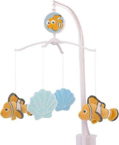 Disney Dumbo Hello Baby Grey, White, Rose and Teal Circus Banner Musical Mobile in Saudi Arabia