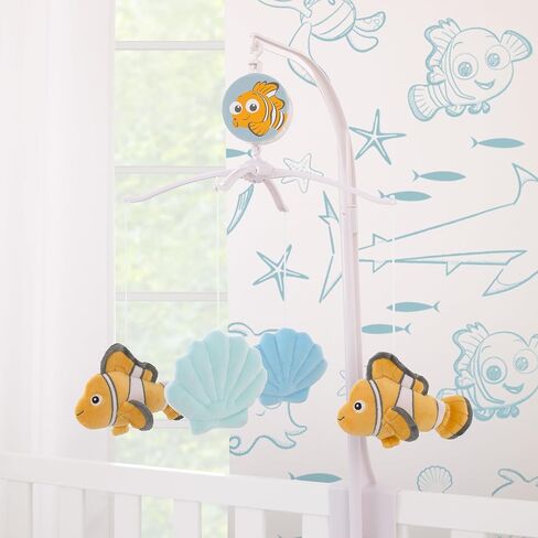 Disney Dumbo Hello Baby Grey, White, Rose and Teal Circus Banner Musical Mobile in Saudi Arabia