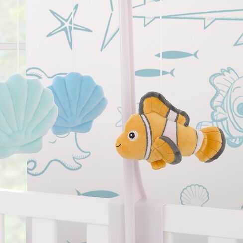 Disney Dumbo Hello Baby Grey, White, Rose and Teal Circus Banner Musical Mobile in Saudi Arabia