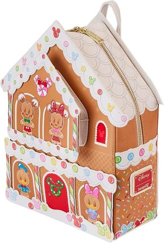 حقيبة ظهر صغيرة من Loungefly X Disney Mickey and Friends Gingerbread House - عشاق ديزني من Disneybound in Saudi Arabia