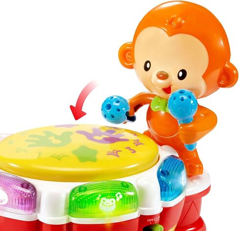 VTech Baby Beats Monkey Drum includes Toy Drum^AAA Battery (3)^Manual in Saudi Arabia