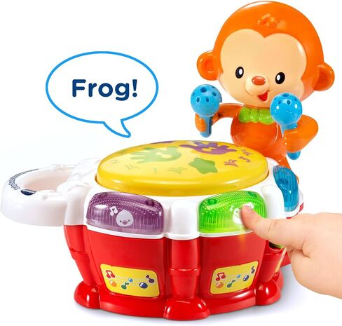VTech Baby Beats Monkey Drum includes Toy Drum^AAA Battery (3)^Manual in Saudi Arabia