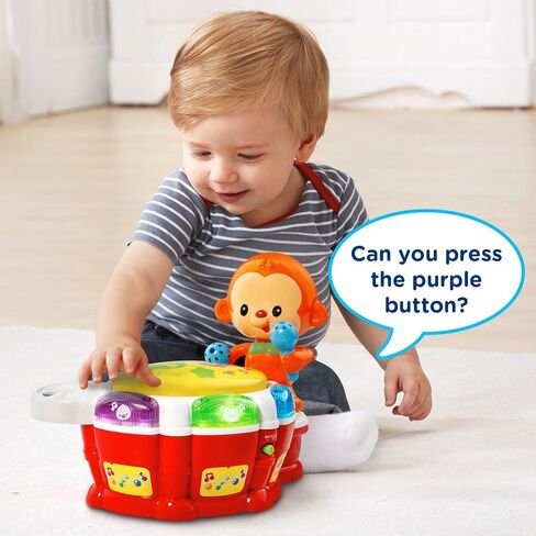 VTech Baby Beats Monkey Drum includes Toy Drum^AAA Battery (3)^Manual in Saudi Arabia