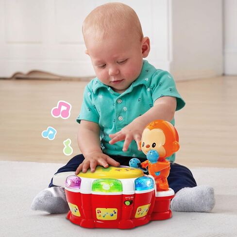 VTech Baby Beats Monkey Drum includes Toy Drum^AAA Battery (3)^Manual in Saudi Arabia