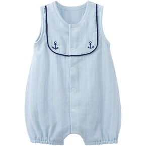 pureborn Baby Boys Girls Nautical Romper One-Piece Beach Outfit Summer Clothes 0-24 Months in Kuwait