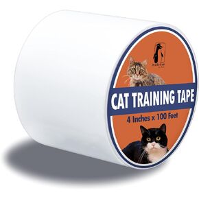شريط تدريب القطط، 4 انش × 100 قدم، شريط تدريب القطط شفاف مزدوج الجوانب للطاولات والجلد والسجاد والجدران والاثاث، شريط تدريب الحيوانات الاليفة مضاد للخدش، شريط عريض للغاية لمنع خدش القطط in Kuwait