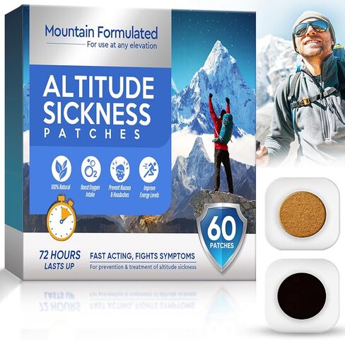 TUHIMO Altitude Sickness Prevention Patches | Pack of 50, Effective High Altitude Sickness Treatment Fights Symptoms in Kuwait