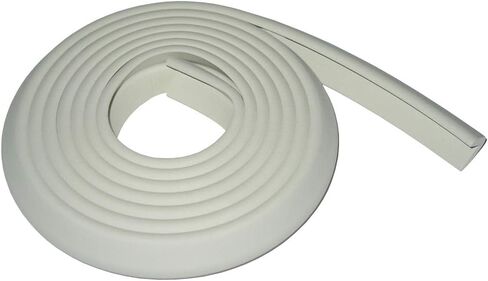 KidKusion Baby Proof Edge Cushion Protector | Made in USA | Foam Rubber Furniture and Fireplace Edge Guard Bumper | Black | 12 Ft | Tape Included in Saudi Arabia