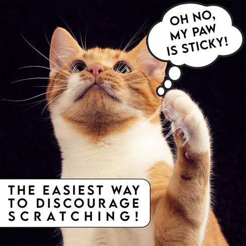 شريط تدريب القطط، 4 انش × 100 قدم، شريط تدريب القطط شفاف مزدوج الجوانب للطاولات والجلد والسجاد والجدران والاثاث، شريط تدريب الحيوانات الاليفة مضاد للخدش، شريط عريض للغاية لمنع خدش القطط in Kuwait