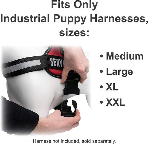 انداستريال بابي سرج تمديد حزام الصدر للكلاب - سترة كلاب الخدمة، سترة كلاب علاجية، سترة كلاب داعمة عاطفية، وغيرها - اضافة ما يصل إلى 10 انش إلى حزام محيط الجسم in Kuwait